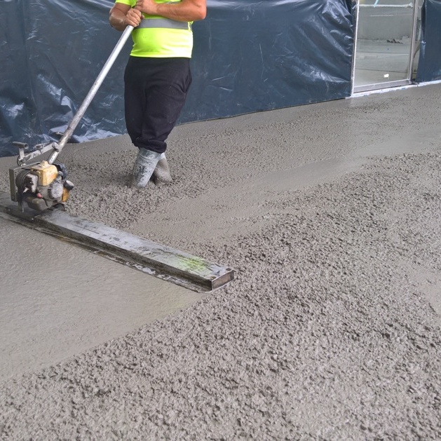 Passagem de régua vibradora